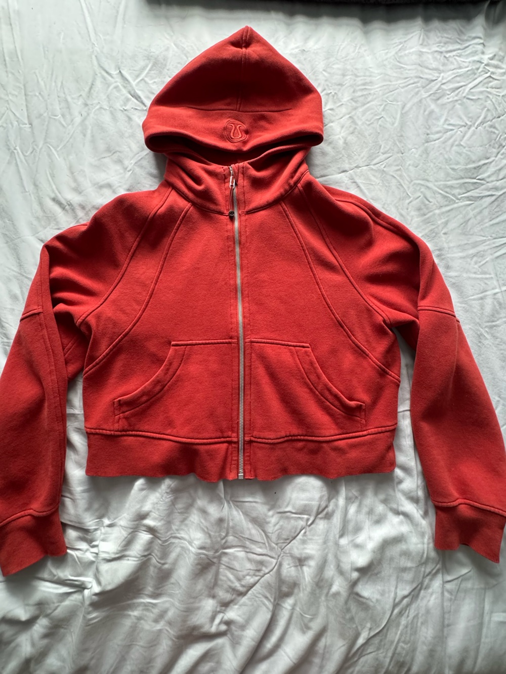 Lululemon Scuba Oversized Full-zip Hoodie (Burnt Red) - size XS/S